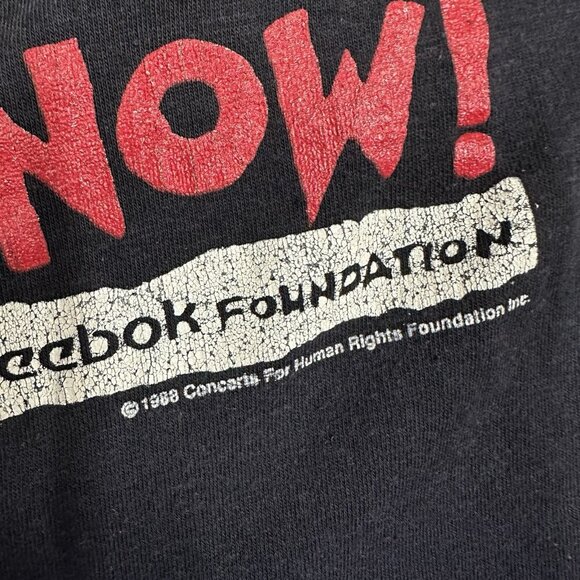 Human Rights Now! Reebok World Tour 1988 T-Shirt Single Stitch Size L - Picture 3 of 7